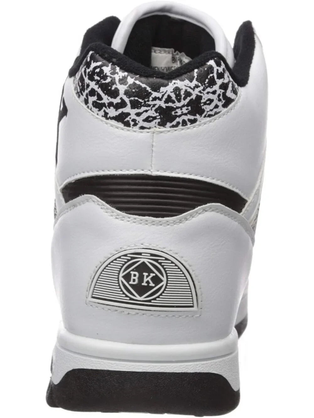Womens White Black Tennis Shoes Casual Pull On High Top Athletic Running Sneaker